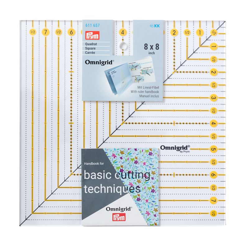 Prym Omnigrid Patchwork-Lineal Square (8 x 8 inch)