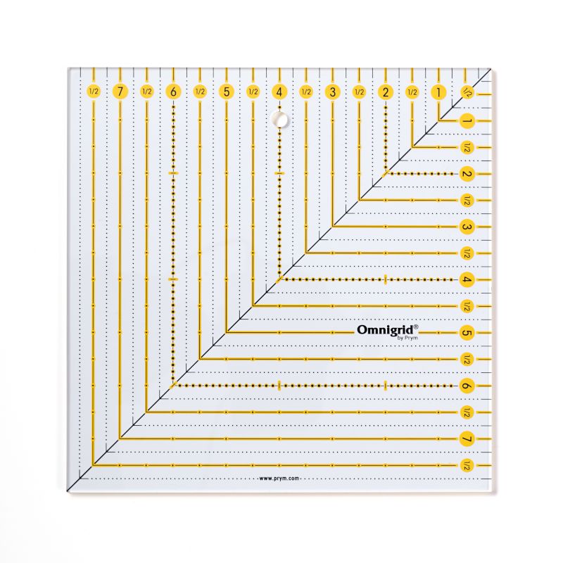 Prym Omnigrid Patchwork-Lineal Square (8 x 8 inch)