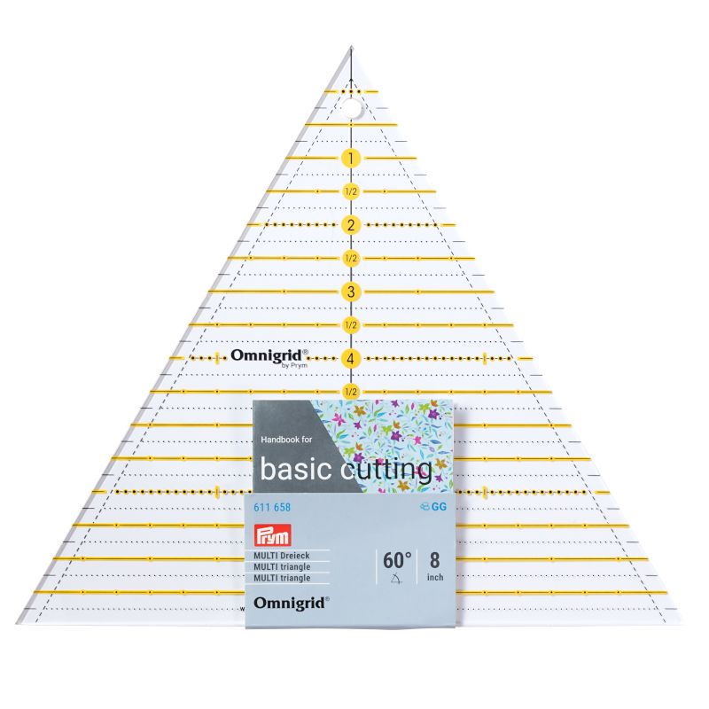 Prym Omnigrid Patchwork-Lineal Multi Dreieck (60°/ 8 inch)