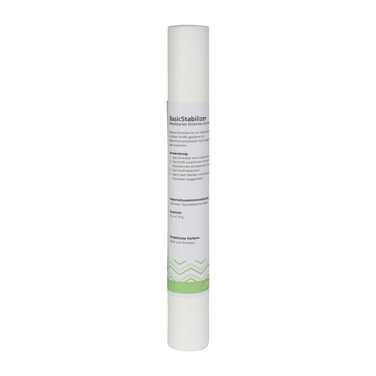 Semplix BasicStabilizer (33 cm  x 10 m/ mittel. Stickvlies zum Wegreißen/ weiß)