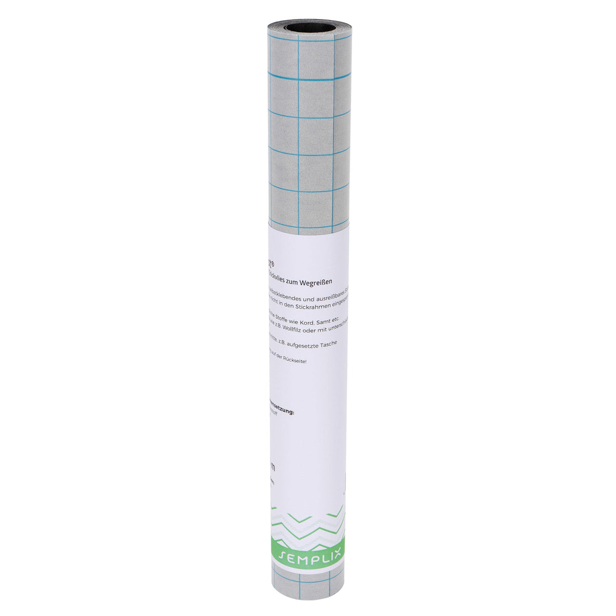 Semplix Filmoplast® (33 cm x 5 m/ selbstkleb. Stickvlies zum Wegreißen/ schwarz)