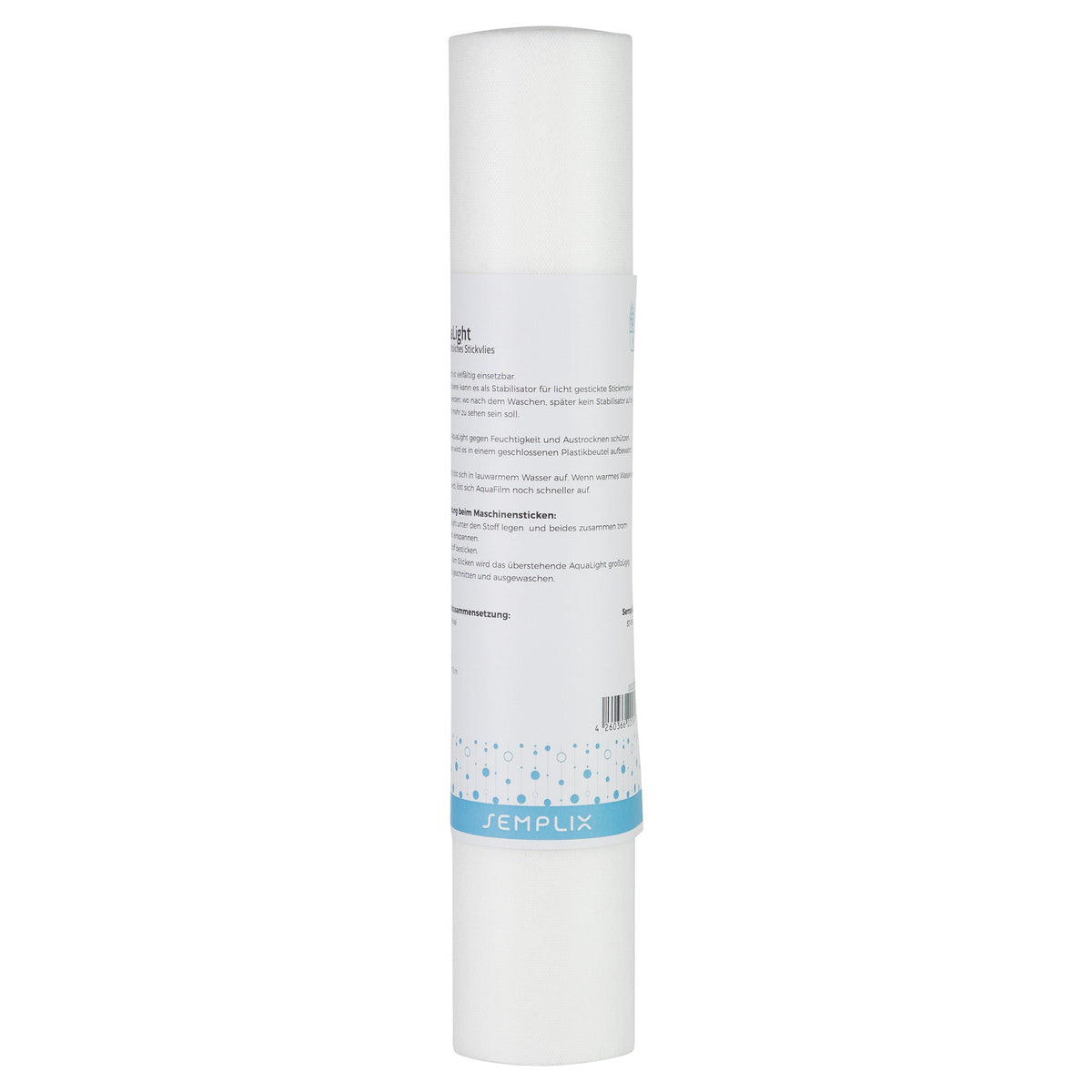 Semplix AquaLight (35 cm x 10 m/ wasserlösliches Stickvlies)