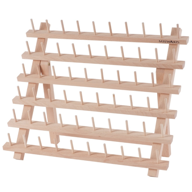 Milward Spulenhalter - Garnrollenständer (für 60 St./ 34 x 40 cm/ Holz)