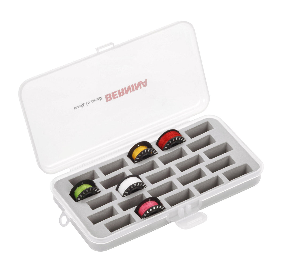 Bernina Jumbo-Spulen Box (leer/ für 25 Spulen)
