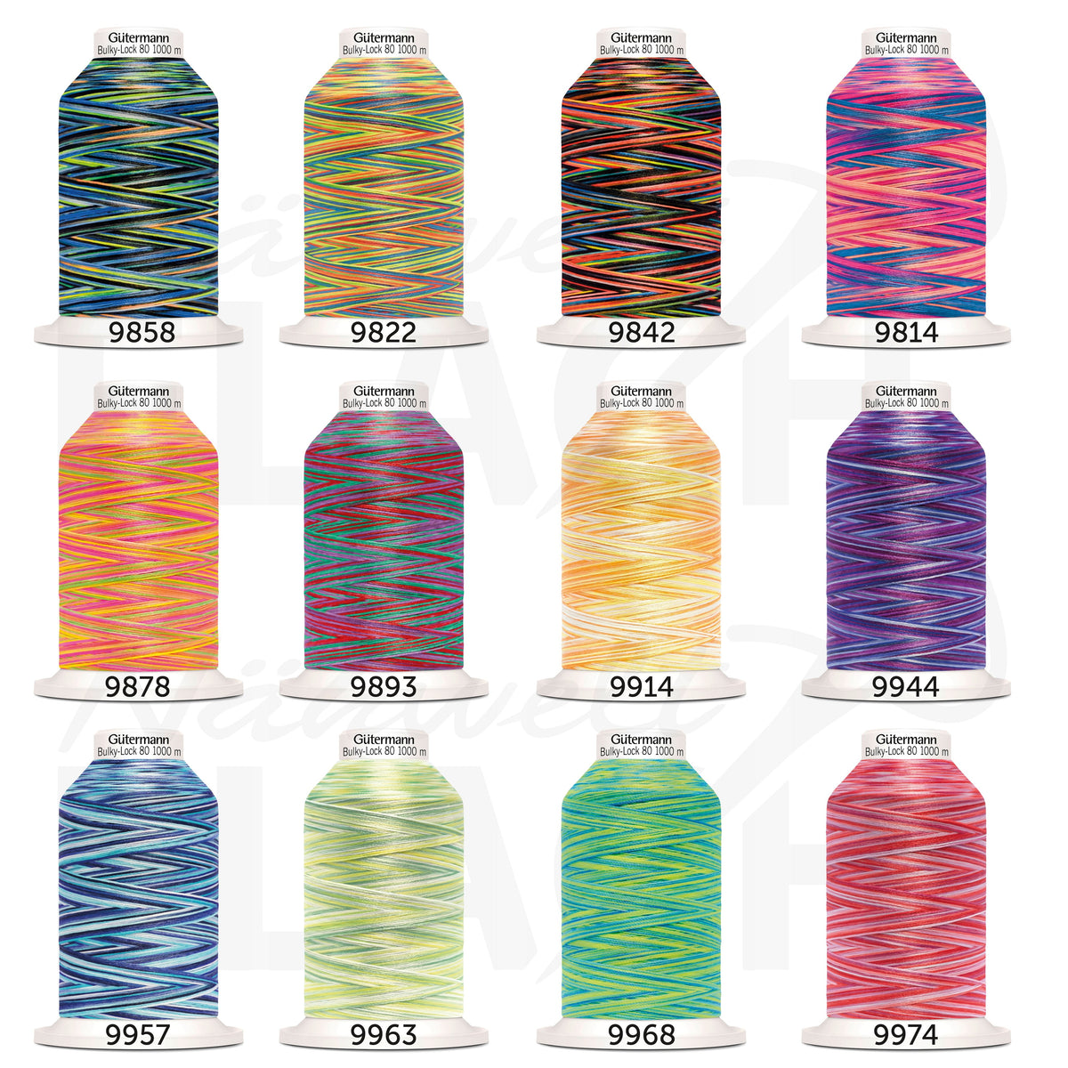 Gütermann Bulky-Lock No.80/ 1000 m Multicolour