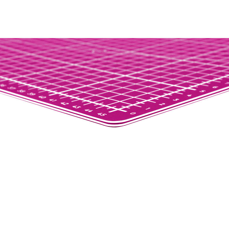 Semplix Faltbare Schneidematte beere (45 x 30 cm/ Unterseite rutschhemmend) A3
