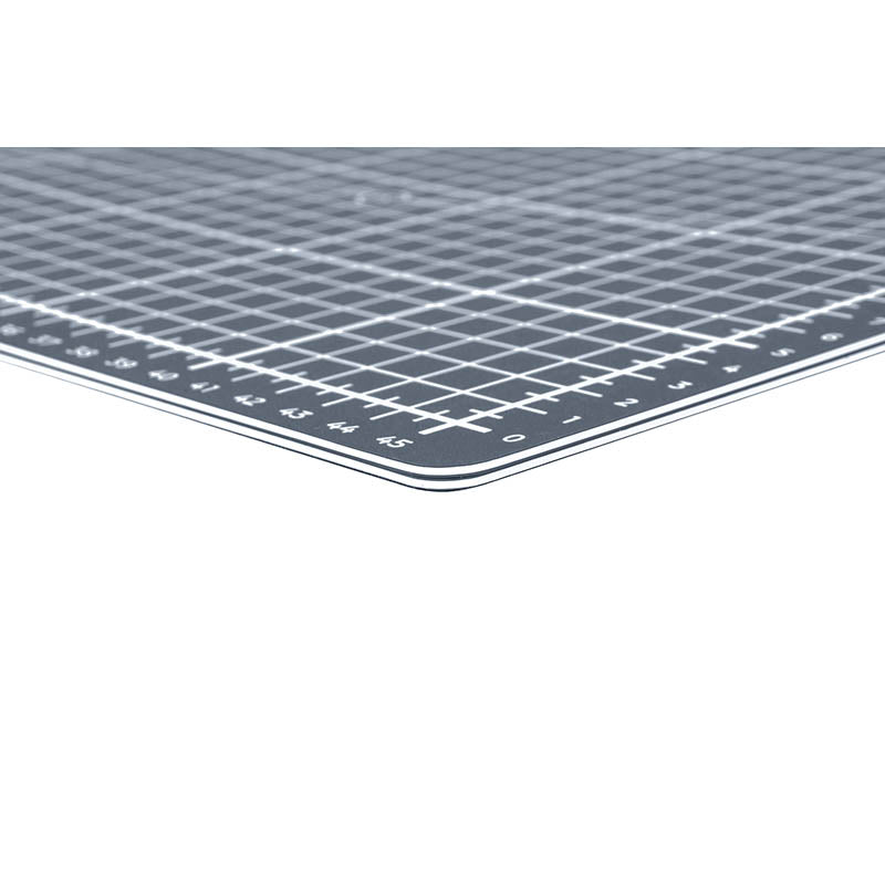 Semplix Faltbare Schneidematte grau (45 x 30 cm/ Unterseite rutschhemmend) A3
