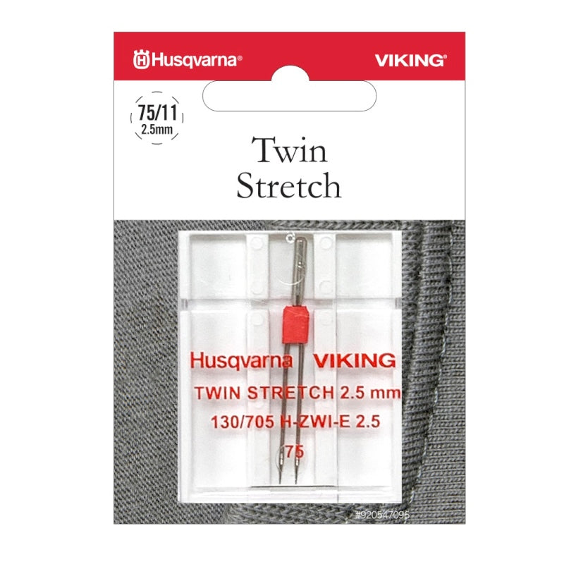 Husqvarna Zwillingsnadel Stretch Stärke 75/ 2,5 mm/ System 130/ 705H-ZWI-E/ 1 Nadel