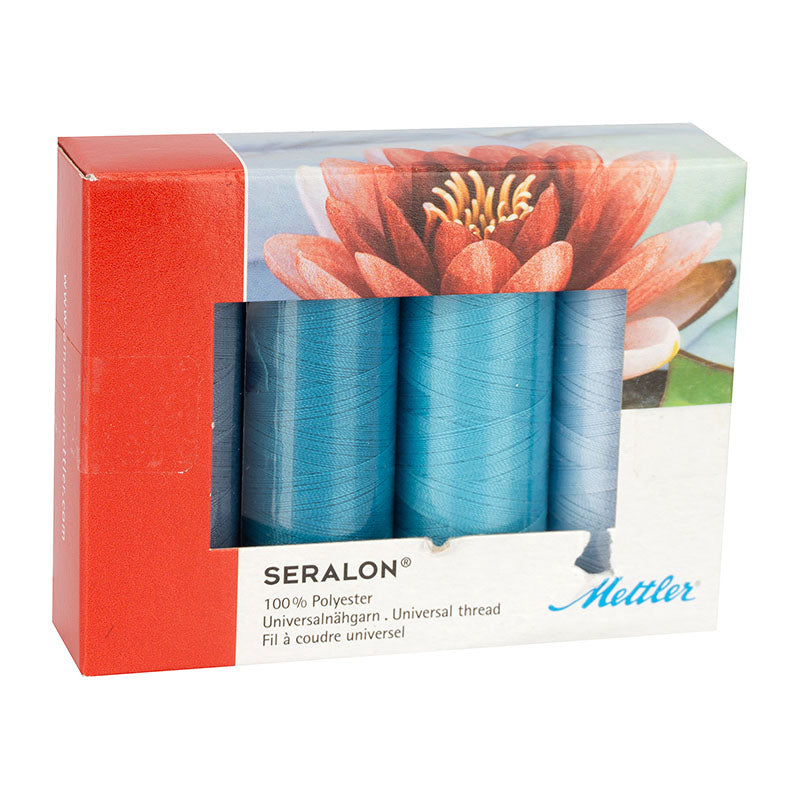 Amann Mettler Seralon No.100 Garnset ocean (4 x 200 m)