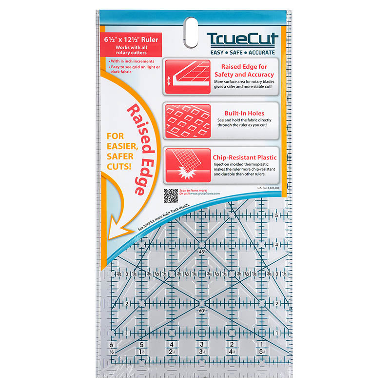 TrueCut Patchworklineal (16,5 x 31,7 cm/ 6,5" x 12,5")