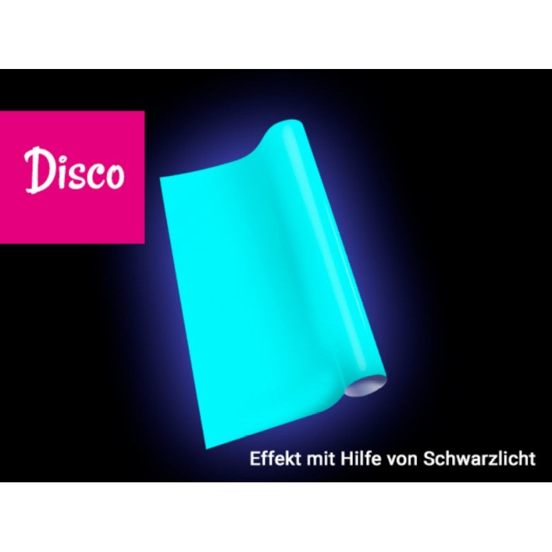 PlottiX PremiumFlex Plotterfolie Disco (30 x 30 cm/  leuchtet unter Schwarzlicht)