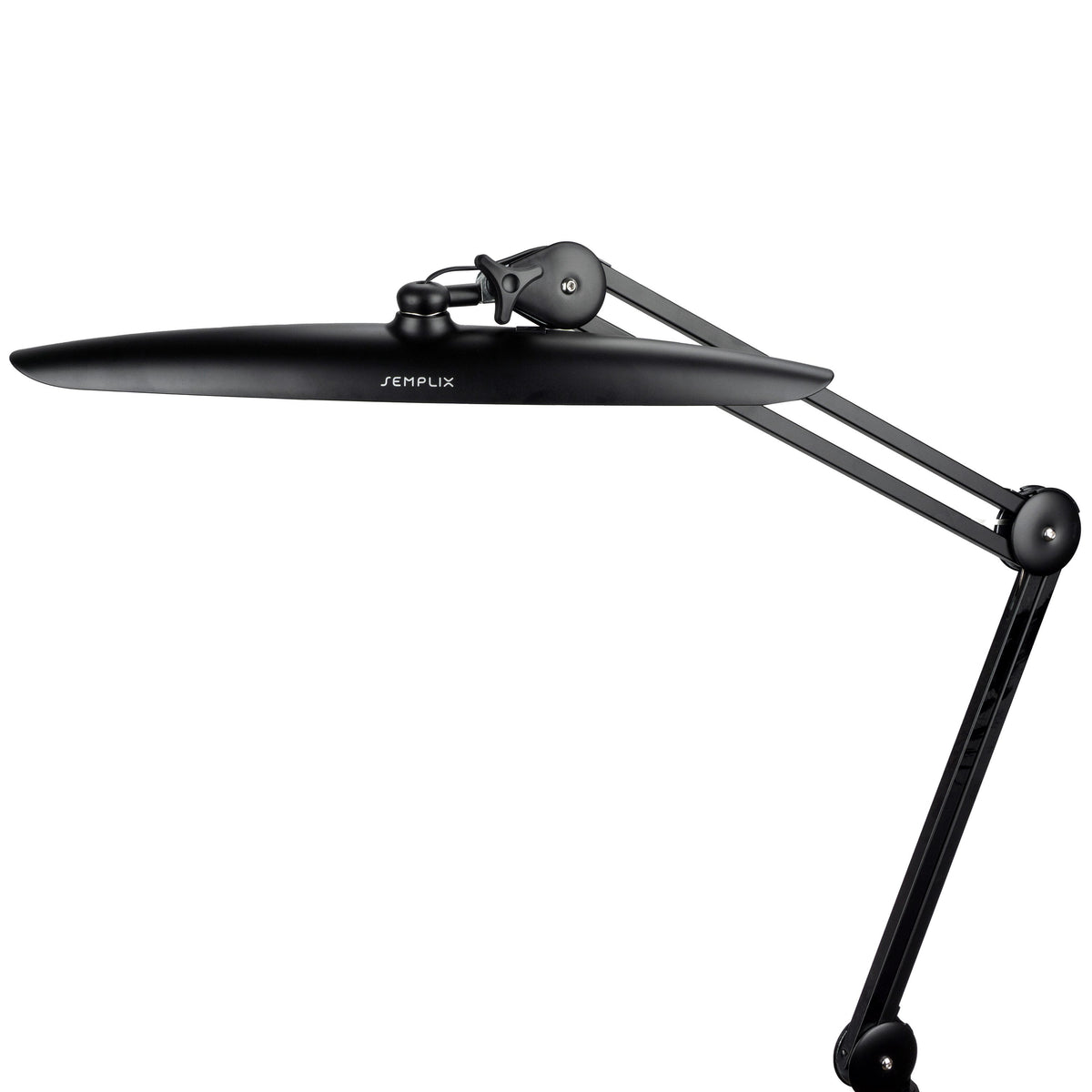 Semplix LED Arbeitslampe Tischlampe schwarz (182 LED/ 3 Farben/ dimmbar/ Tischklemme)