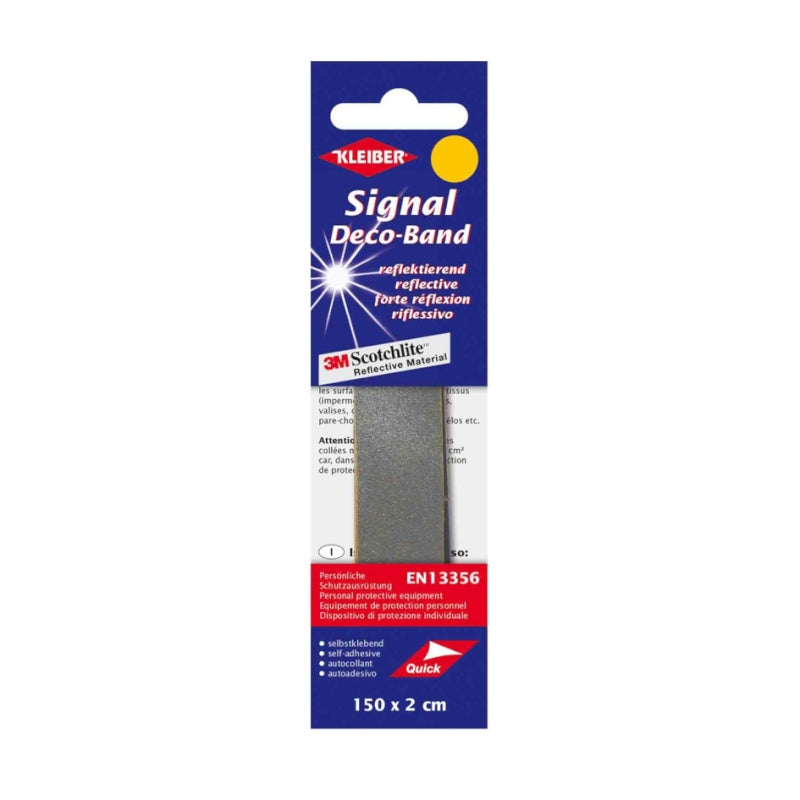 Kleiber Signal-Deko-Band 3M Scotchlite (selbstklebend/ silber/ 150 cm x 2 cm)