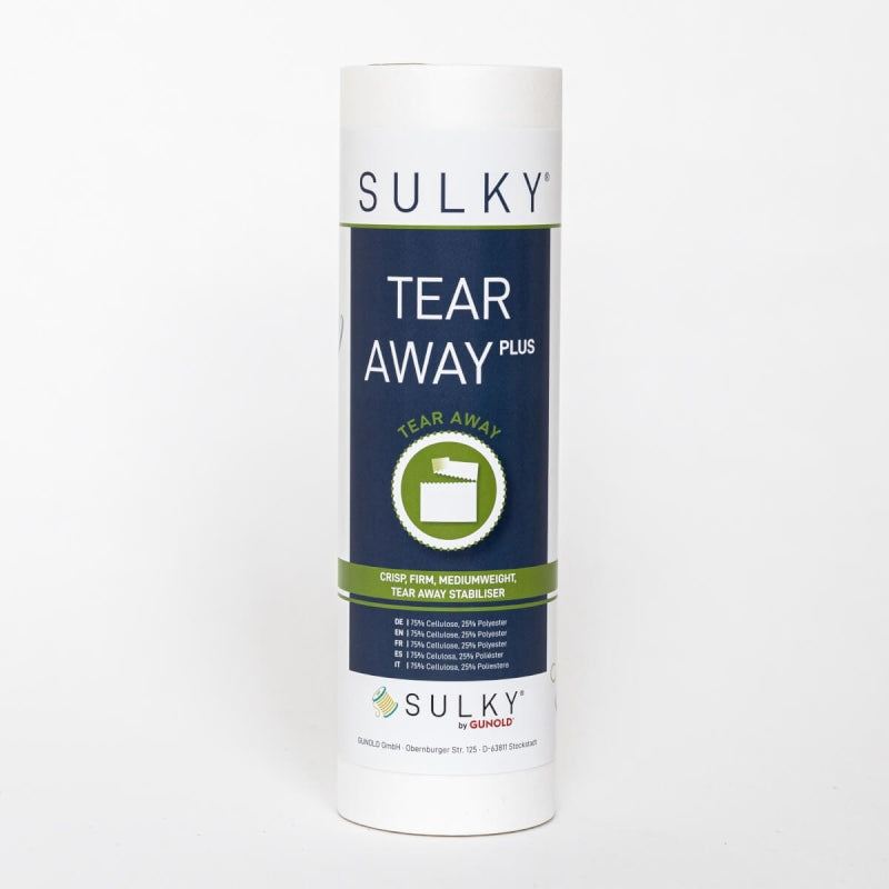 SULKY Tear Away Plus Stabilisator zum Ausreißen (25 cm x 10 m/ weiß)