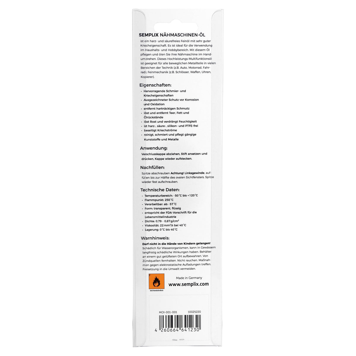 Semplix Nähmaschinen-Ölstift HA 22 (12 ml)