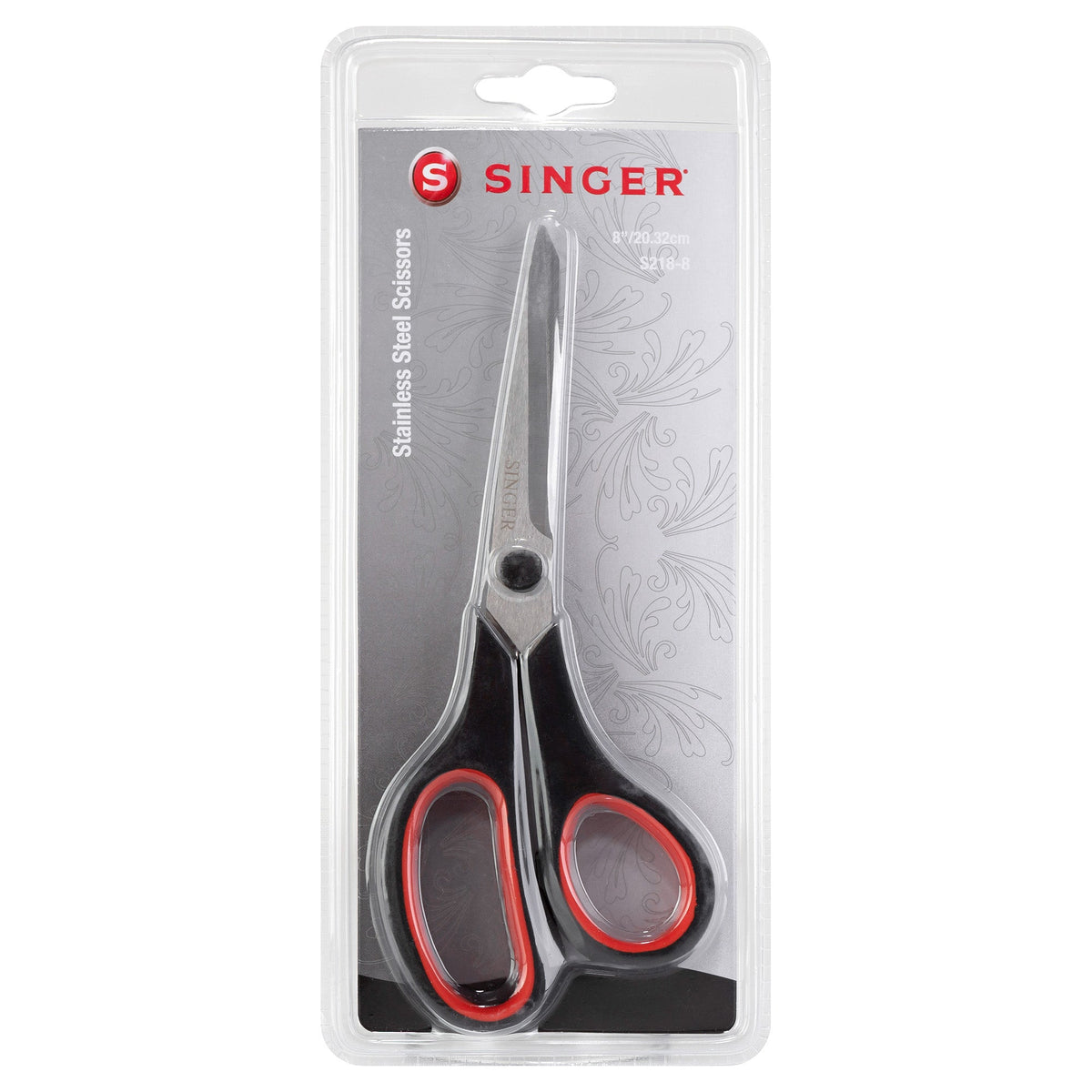 Singer Mehrzweckschere (20,3 cm/ 8"/ schwarz/rot)