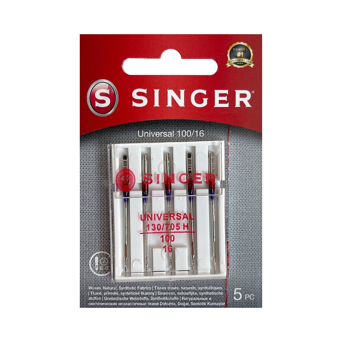 Singer Universalnadel Stärke 90/ System 130/ 705 H/ 5 Nadeln/ Blister