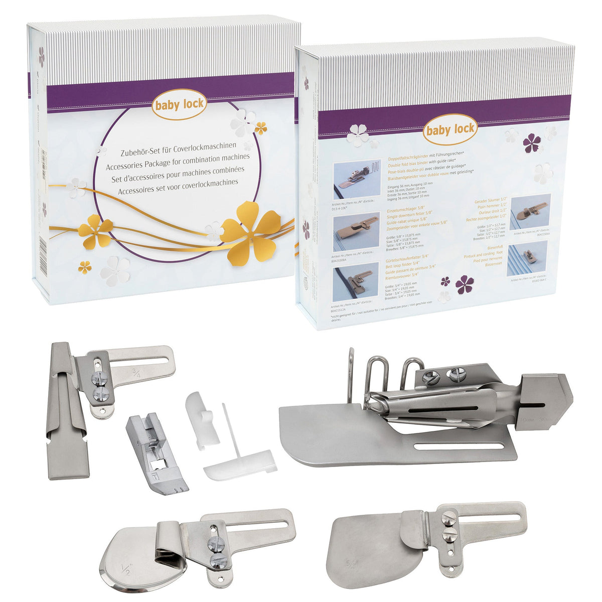 Baby lock Zubehör-Set für Coverlockmaschinen (5-tlg./ für desire 3/ Ovation/ Gloria/ Aspire)