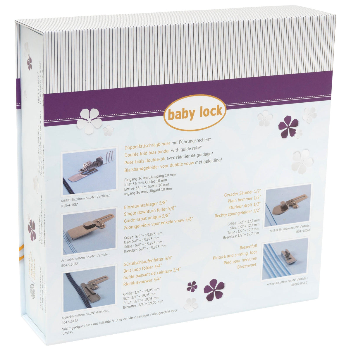Baby lock Zubehör-Set für Coverlockmaschinen (5-tlg./ für desire 3/ Ovation/ Gloria/ Aspire)