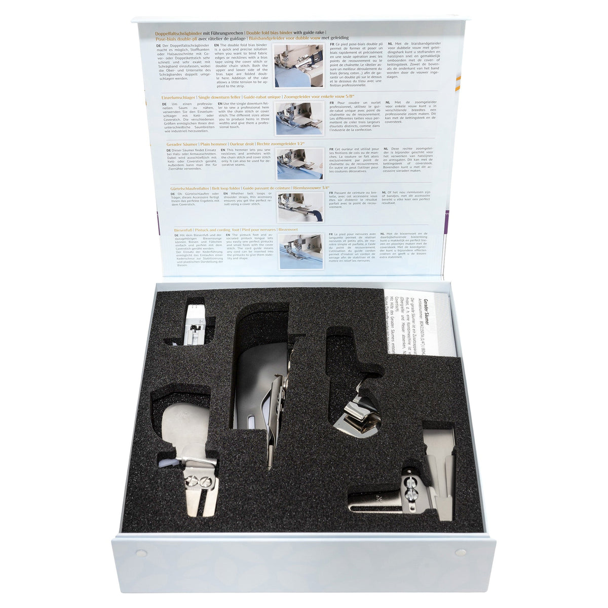 Baby lock Zubehör-Set für Coverlockmaschinen (5-tlg./ für desire 3/ Ovation/ Gloria/ Aspire)