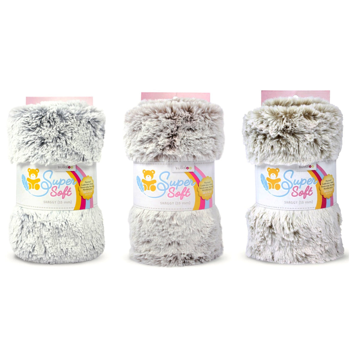 Kullaloo Zottelplüsch SuperSoft SHAGGY (0,75 m x 1 m/ Florlänge 15 mm)