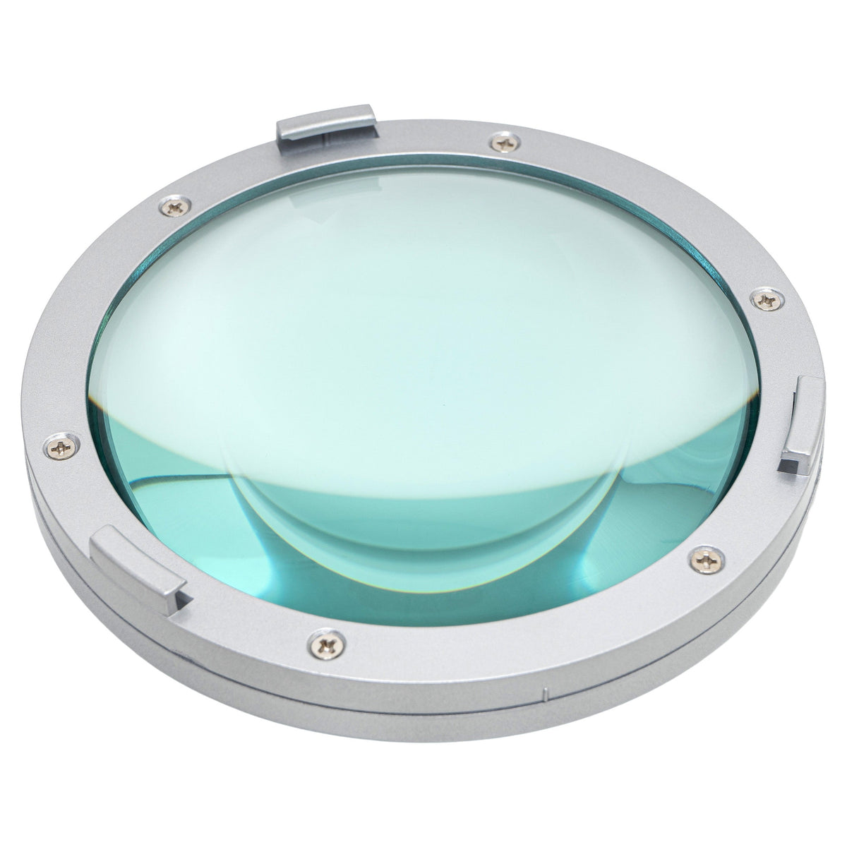 Semplix Echtglas Linse für Lupenlampe #10025077 silber (127 mm/ 8 Dioptrin)