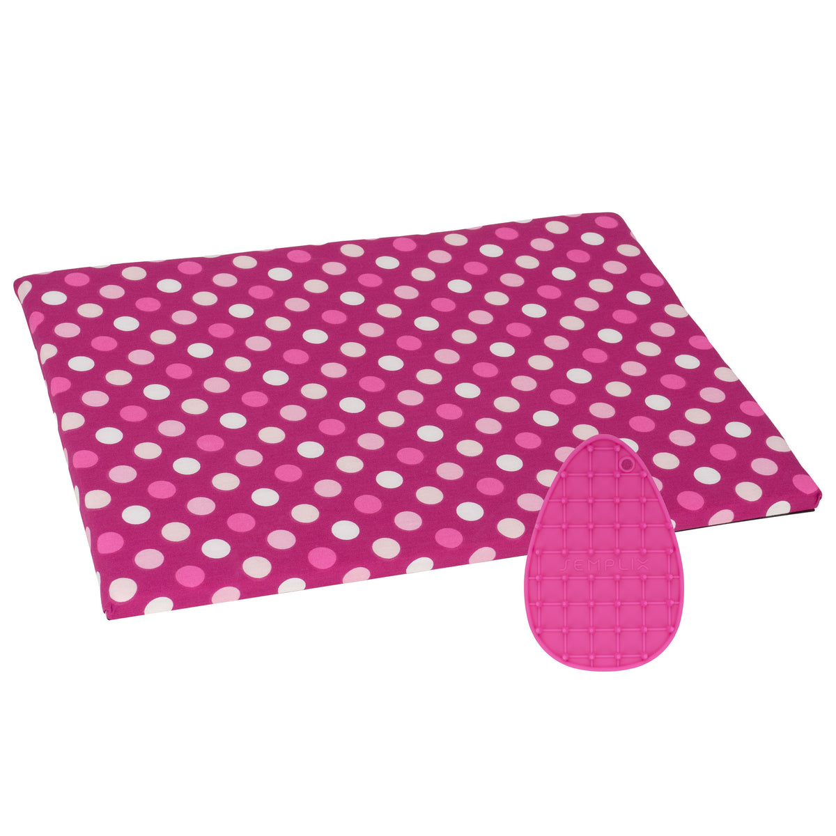 Semplix Bügel-Set mit Mini-Bügeleisenablage beere/pink
