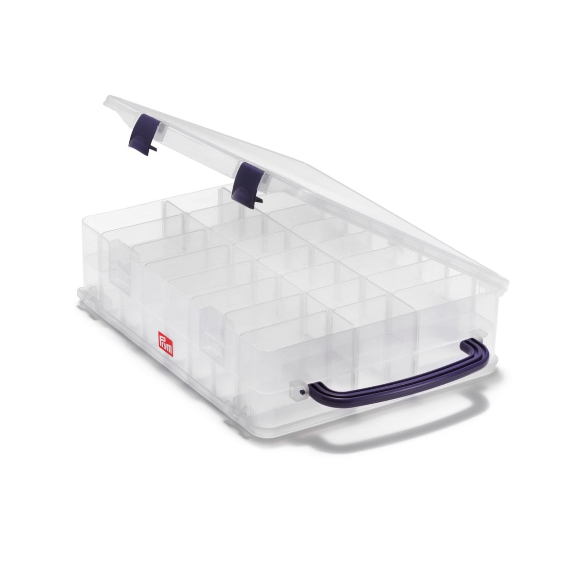 Garnrollenbox (2 - 48 Fächer für handelsübliche Garnrollen/ 38 x 26 x 8 cm)