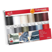 Gütermann Nähfaden-Set 734001-1 Allesnäher (12 Spulen/ 250 m)