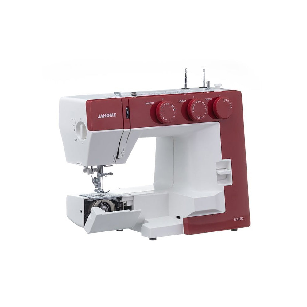 Janome 1522RD Mechanische Nähmaschine (rot)