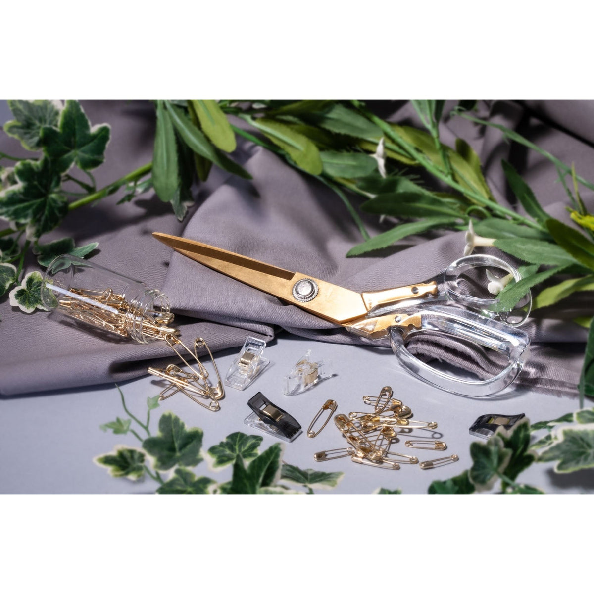 Hemline Gold Schneiderschere (200 mm/ 8"/ transparent/ gold)