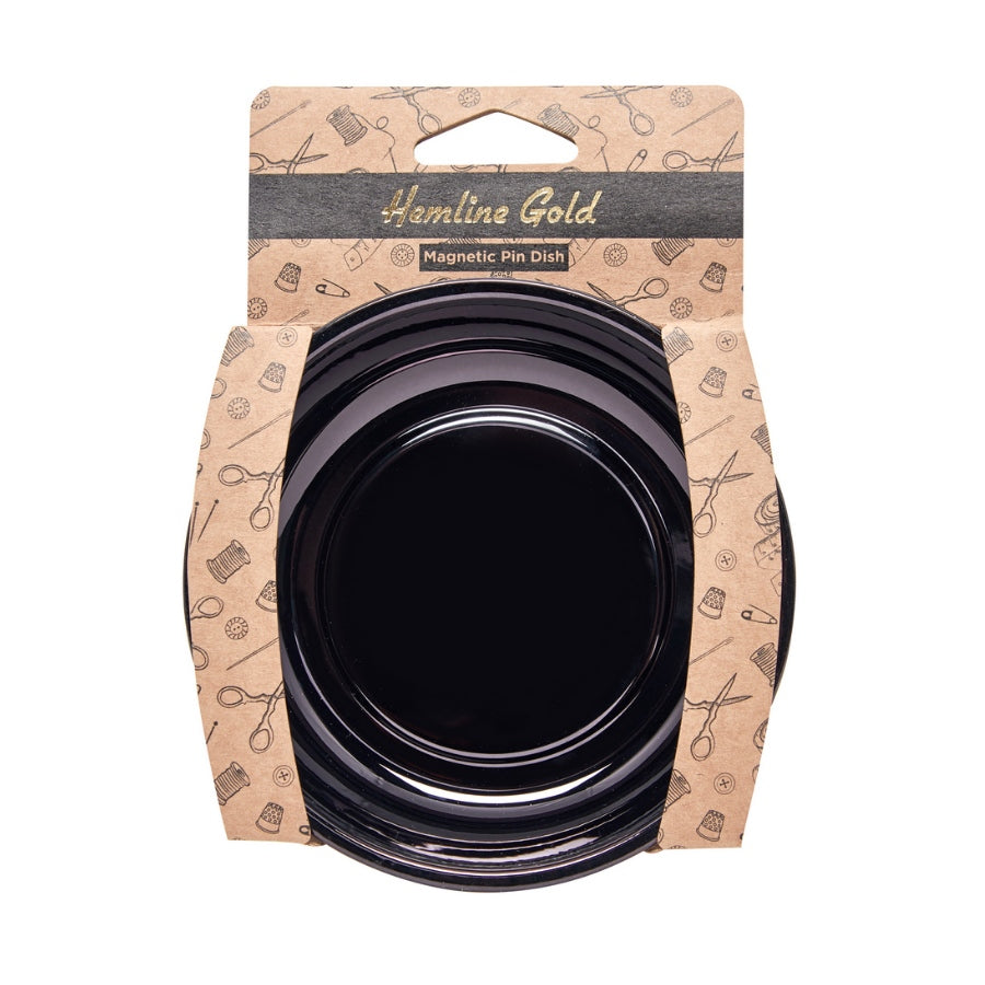 Hemline Gold Nadelschale magnetisch (Ø 10 cm/ schwarz)