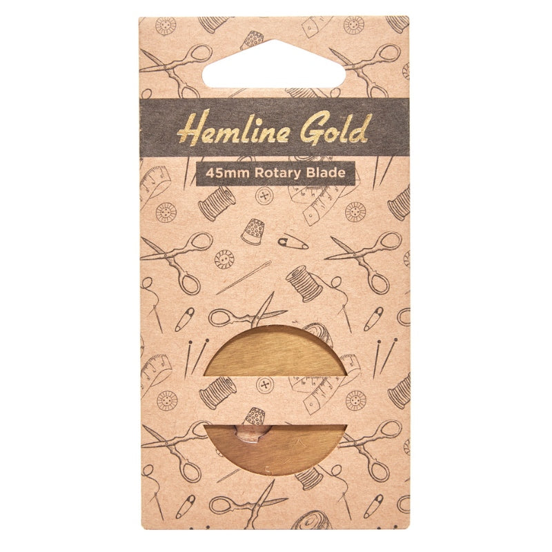Hemline Gold Ersatzklinge Rollschneider (1 St./ gerade/ 45 mm/ gold)