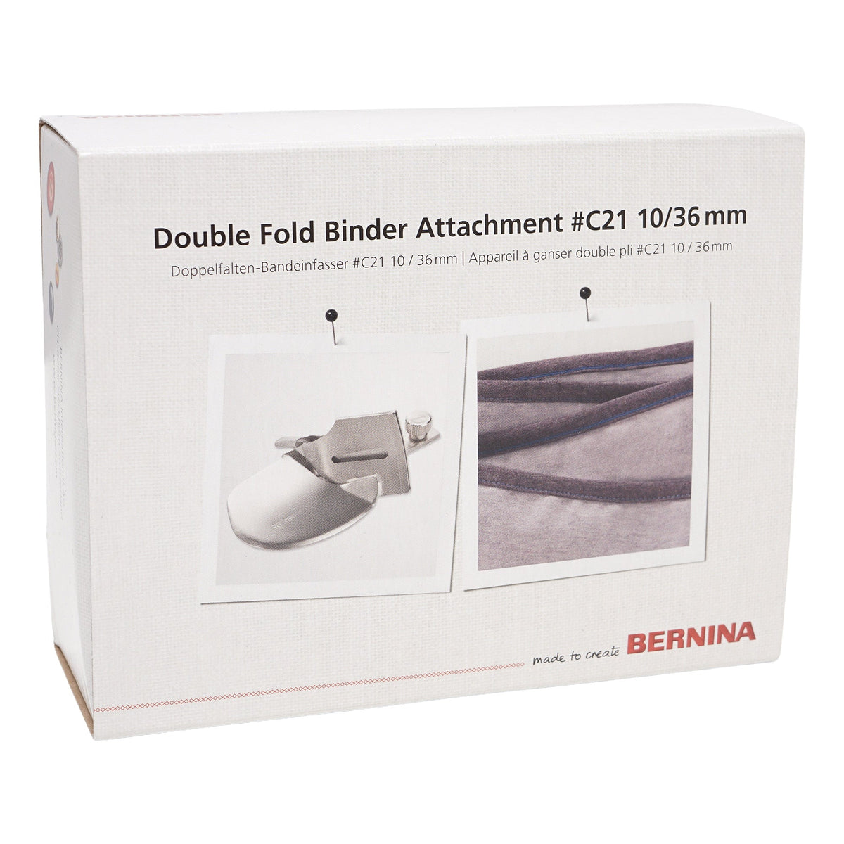 Bernina Nr. C21 Doppelfalten-Bandeinfasser 10 / 36 mm für L 890 Overlock