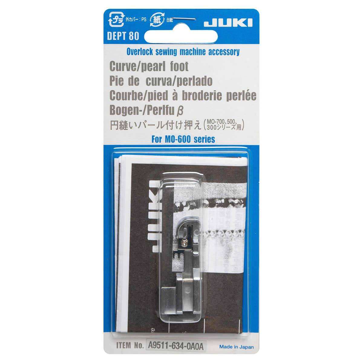 Juki Perlenannähfuß gekrümmt (MO-1000/ 2000)