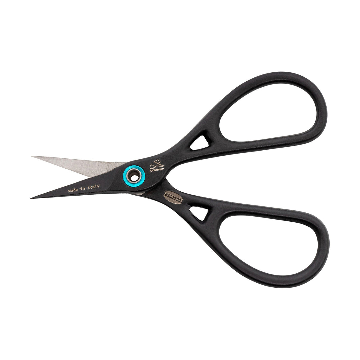PREMAX Stickschere Ringlock PTFE Gleitbeschichtung gerade (9,5 cm/ schwarz)