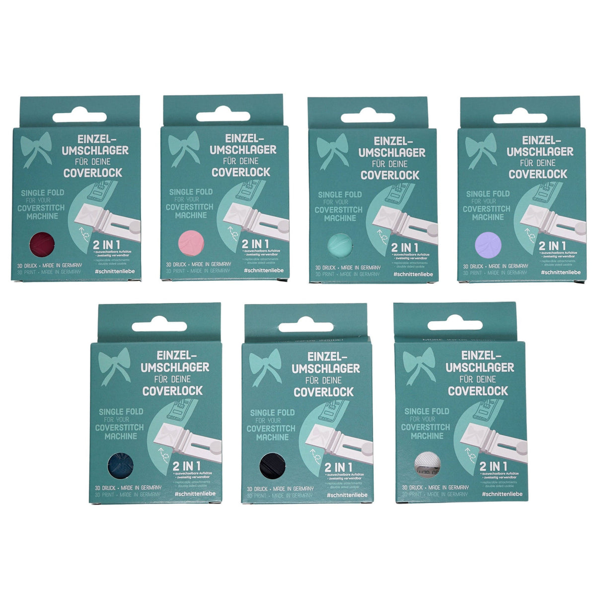 Schnittenliebe Einzelumschlager Coverlock Set 2 (20mm+30mm/ versch. Farben)