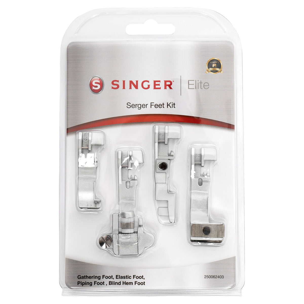 Singer Elite Overlock Füßchen-Set (4 Füße)