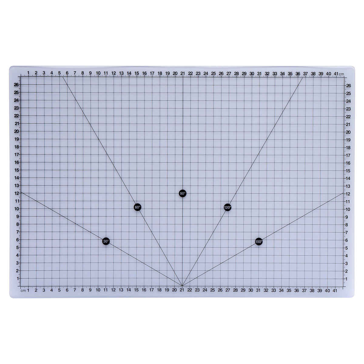 Schneidematte transparent A3 (45 x 30 cm/ Skalierung in cm einseitig)