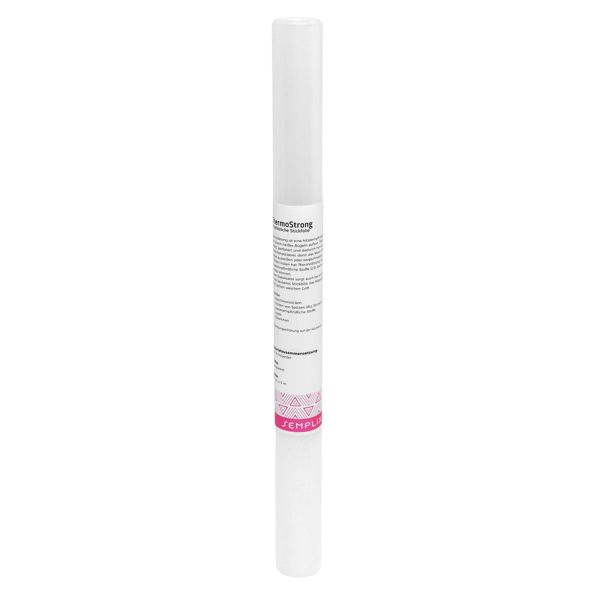 Semplix ThermoStrong (0,50 x 5 m/ hitzelösl. Stickfolie/ transparent)