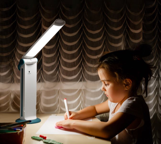 Daylight Twist 2 Go Netz + Akku LED Tageslichtleuchte (weiß/ blau)