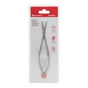 Husqvarna Viking gebogene Pinzettenschere (11,4 cm/ 4,5"/ silbergrau-matt)