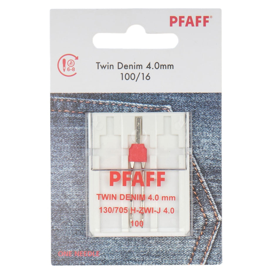 Pfaff Jeans-Zwillingsnadel Stärke 100/ 4 mm/ System 130/ 705H-ZWI-J/ 1 Nadel
