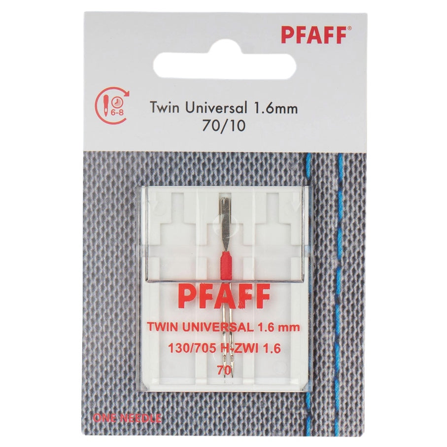 Pfaff Zwillingsnadel Universal Stärke 70/ 1,6 mm/ System 130/ 705H-ZWI/ 1 Nadel