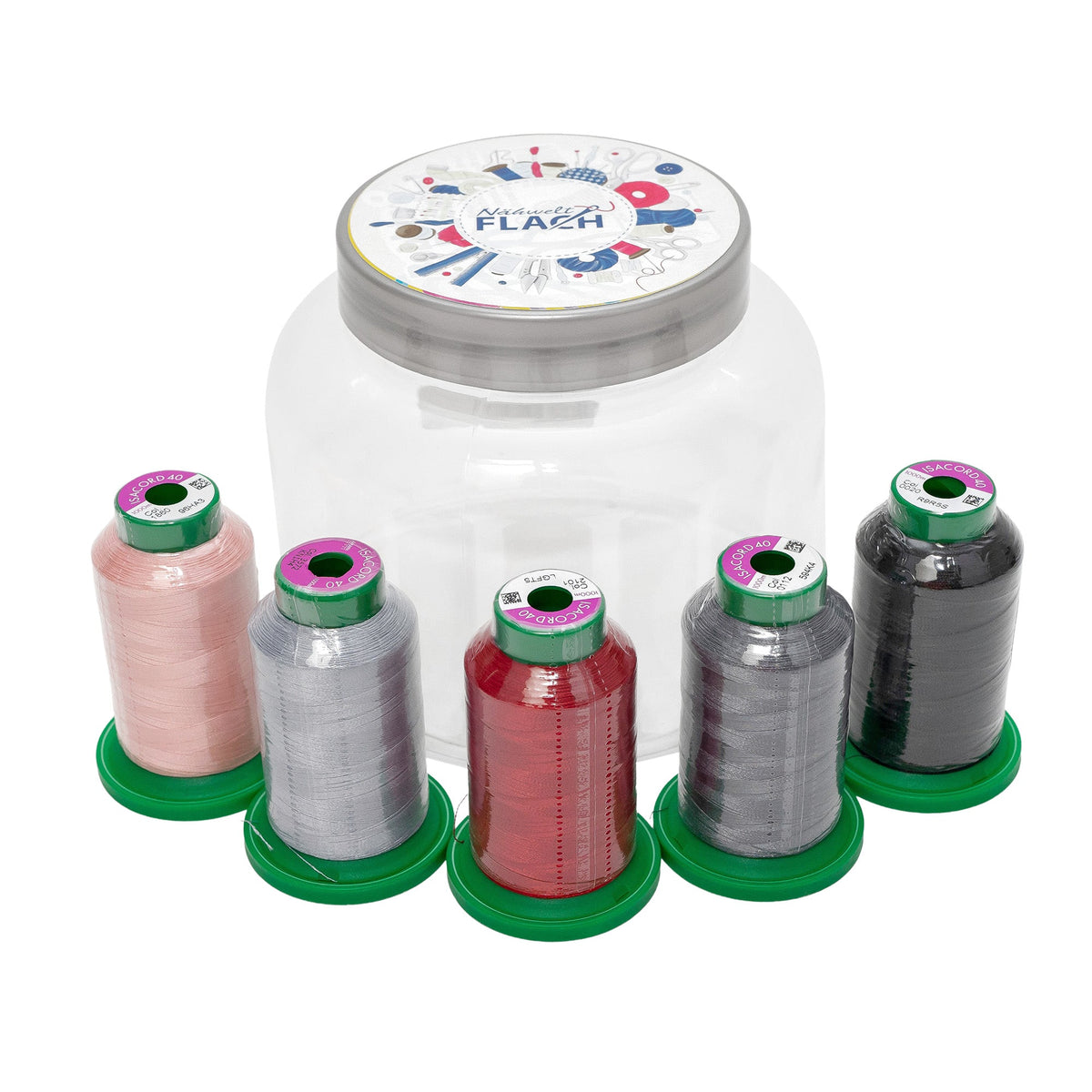 Isacord Stickgarn-Box "Beauty & Wellness" (5 Farben/ 1000 m)