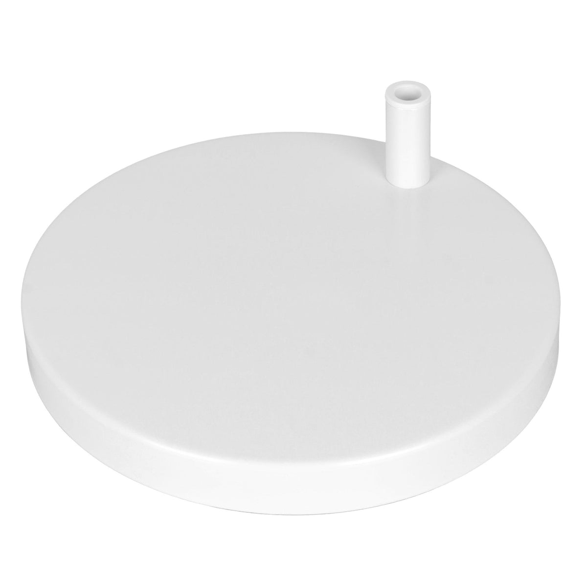 Semplix schwerer Tischstandfuß weiß (Gewicht 8,35 kg/ Ø 250 mm)