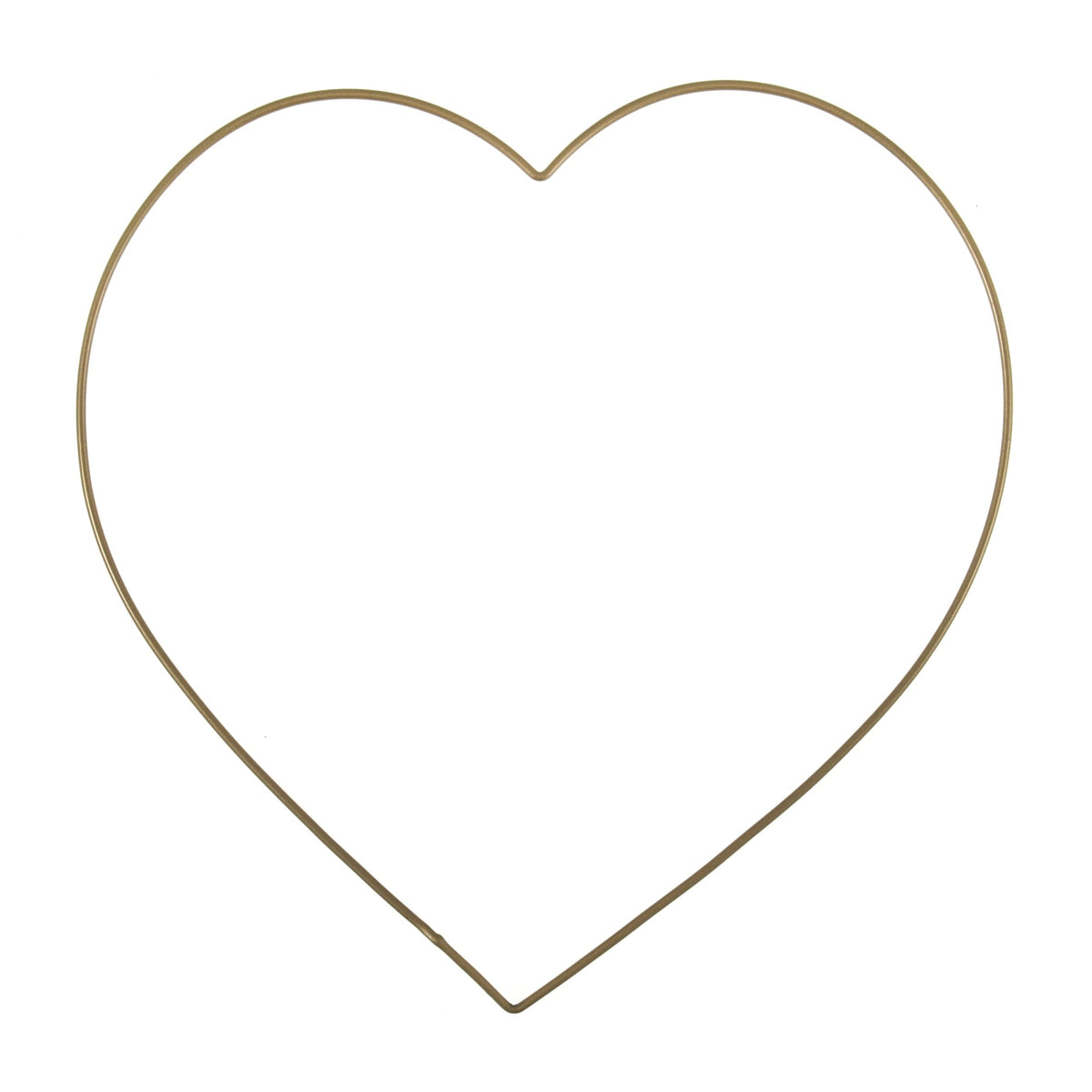 Metallring Herz (Gold/ 20 cm)