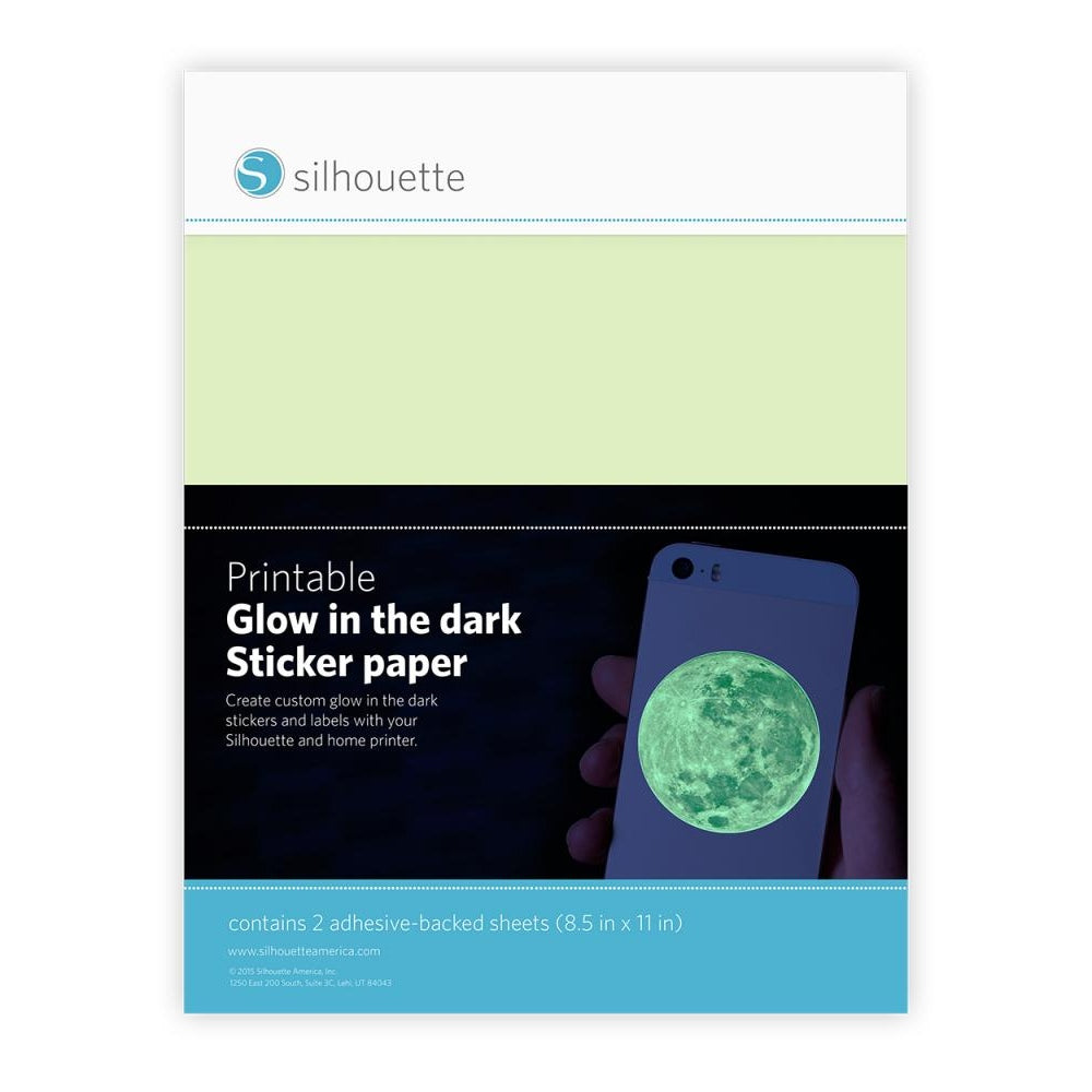 Silhouette Glow-in-the-Dark Sticker Bögen (215 x 280 mm/2 Bögen)