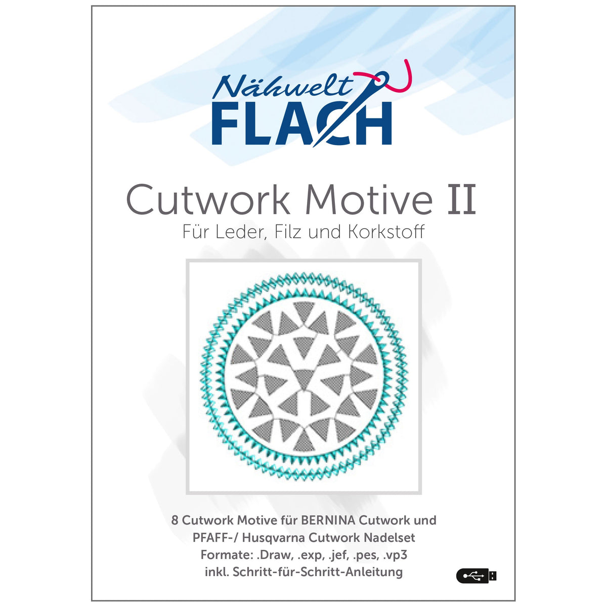 Nähwelt Flach Stickmuster USB "Cutwork Motive II"