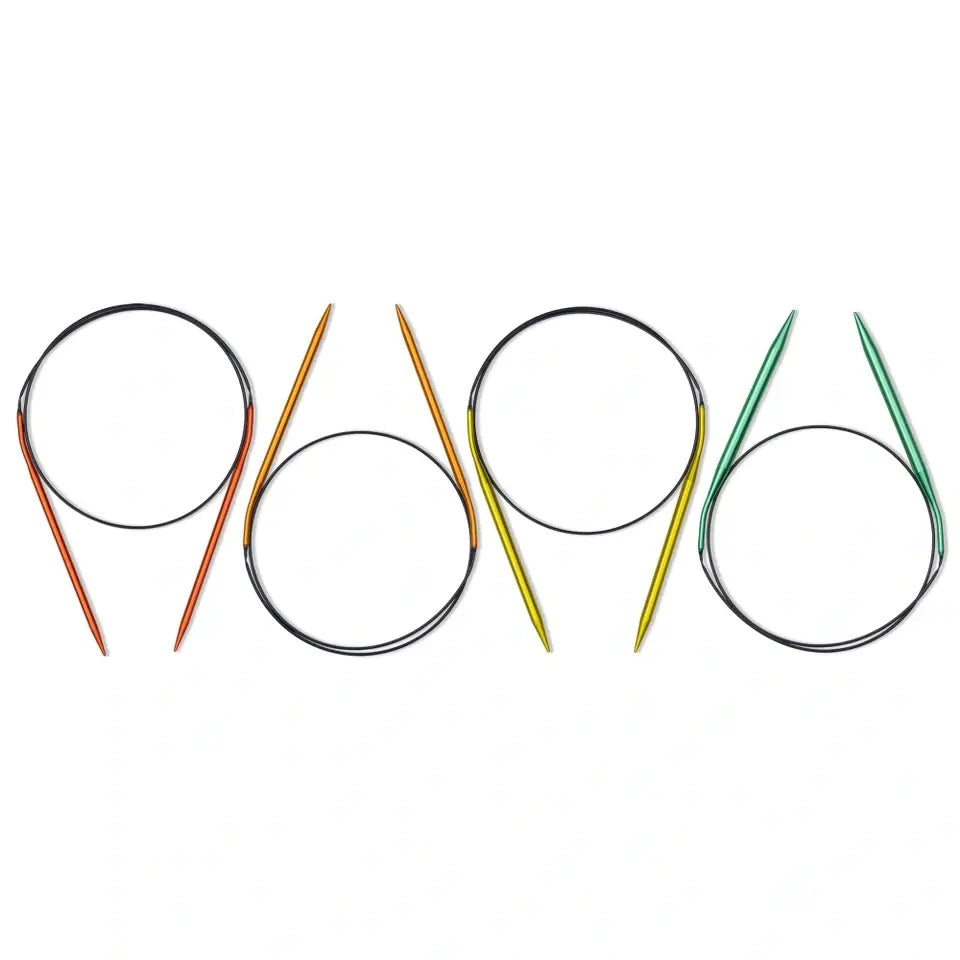 Prym Rundstricknadel-Set ALU COLOUR (Stärken 4,5-7,0 mm/ 80 cm)